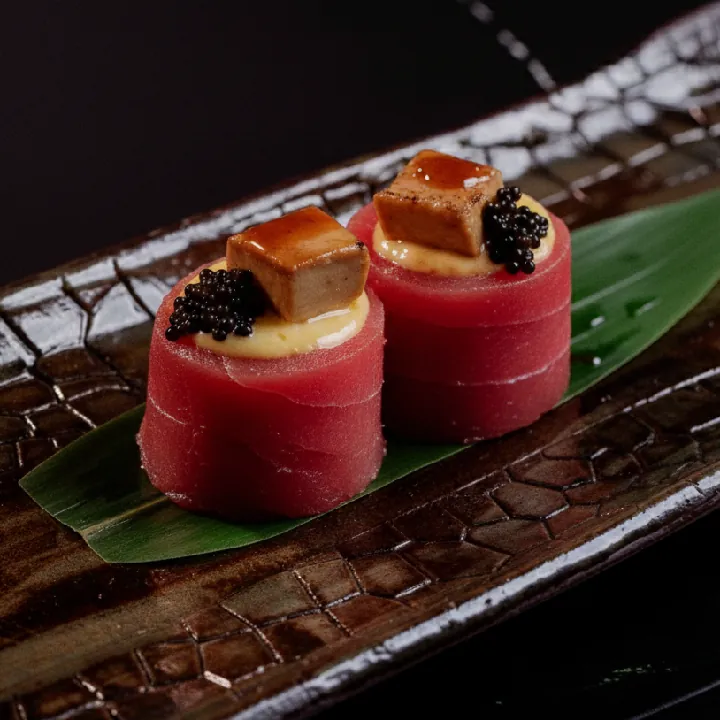 Gunkan de atún aleta azul y foie gras